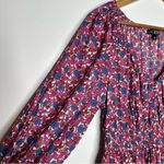J.Crew  V-Neck Midi Dress in Berry Floral Size Small Photo 8