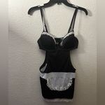 Rampage  Intimates Sexy Elegant Maid Cosplay Black & White Lace Lingerie L Photo 3
