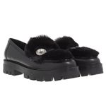 Kate Spade New! Posh Winter Fur Loafers in Black Sz 8.5 $278 Photo 3
