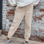 Calia by Carrie CALIA Women's Leather Jogger Pants Size XL Photo 1