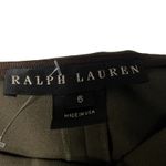 Ralph Lauren  Black Label Wide Leg High Rise Wool Dress Pants Green Preppy Size 6 Photo 4