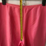 J. McLaughlin Hot Pink 100% Silk Straight Leg Dress Pants High Waist Women's 6 Photo 9