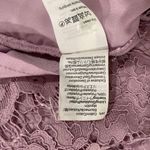 J.Crew XS Tank Top Lace Ruffle Neck Lavender Purple Pastel Pink Scalloped Photo 6