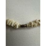 Vintage Y2K Womens White Pebbled Stone Collar Choker Necklace Surfer Beachy 90's Photo 3