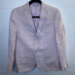 Ralph Lauren Lauren Womens Pastel Pink 100% Linen Blazer Neutral Minimalist 2000 Photo 0