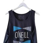 O'Neill O’Neill Cotton Black Graphic Premium Tank Top SZ L #1233 Photo 2