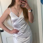 light purple silk dress Size M Photo 0