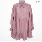 Sister Jane Solar Sands
Shirtdress pink nwot Pearl button sequin mini $138 xs Photo 3