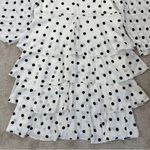 The Pyramid Collection Women’s Polka Dot Ruffle Tiered Mini Dress in White 2X Photo 7