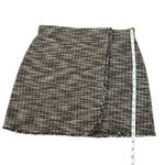 Max Studio Skirt Womens Size Large Brown Tweed Academia Old Money Mini Preppy Photo 4