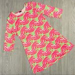 Sailor sailor palm print marina dress neon bright colors beach coastal dress sun Pink Size XL Photo 0