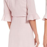 First Monday Pink Gingham Ruffle Wrap Dress Small Coquette Photo 0