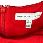 Dress the Population  Sammie Cherry Red Mini Sweetheart Sleeveless Dress size S Photo 3