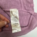 Free People  Sweater Womens X Small Pink Purple Come Again Tee Oversized Knit Photo 7