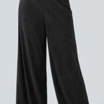 Halara Corduroy Wide-Leg Women's Black Pants size XL Petite Photo 0