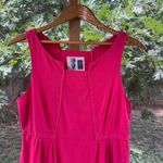 Anthropologie Edme & Esyllte Bright Pink Linen Blend Mini Dress Size 6 Photo 2