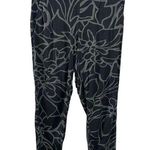 Gap green floral print tapered leg elastic waist track pants size XS Photo 0