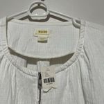 Maeve Anthropologie  NWT White Beach Parachute Bomber Jacket Size Medium‎ Photo 5