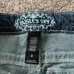 Paisley Sky Blue Jean Shorts with Classic Indigo Wash Size 8 Photo 2