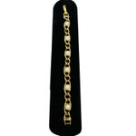 Faux Pearl‎ Gold Tone Simulated Pearl Fancy 6.5" Chain Link Chunky Bracelet Photo 6