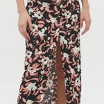 Urban Outfitters  Ruth Floral Maxi Skirt Button Front Small Photo 0