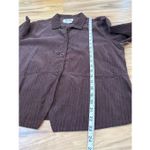 Flax  Corduroy Button Up Blazer Jacket Womens Brown sz Small S Photo 4