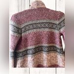 Knox Rose  Cardigan Womens XS Gray Dusty Rose Open Front Fringe Duster Beach Boho Photo 4