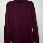 L.L. Bean maroon mock neck turtleneck top‎ size XL unisex size basics winter Purple Photo 0