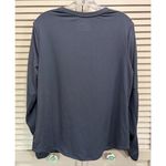 Avia Active Athletic Top Long Sleeve Logo Size L Round Neck Gray NWT Ruching Photo 4