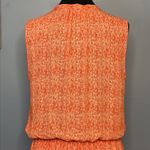 Hilary Radley  Pull Tie Waist Orange & White Women’s Dress Size 12 Photo 8