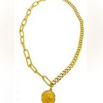 Mixed chain coin necklace Gold Photo 0