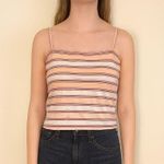 Urban Outfitters  Others Follow Size Small Pink Cropped Striped Tank Top Photo 0