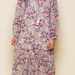 Raga victoria Floral Lined Long Sleeve Drop Waist Maxi Dress Multicolor M Photo 0