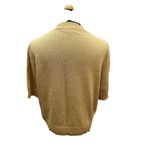 St. John  BASICS GOLD METALLIC CREWNECK SHIRT SIZE MEDIUM Photo 1