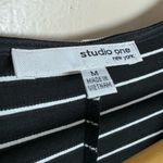 Studio One SALE! Black/White NY A-Line Wrap Top Dress Size M NWT Photo 5