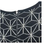 Alice + Olivia  Bently Wool Dress Women’s Medium Black White Sleeveless Knit Photo 7