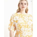 Eloquii NEW‎  yellow floral Dolman Sleeve Maxi Dress with Slit,20 Photo 2