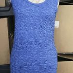 Cotton On Womens Dress Sz Medium Blue Sleeveless Ruched Bodycon Mini Y2K Club Photo 4