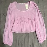 Abercrombie & Fitch Pink Blouse Photo 0