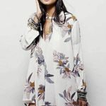 Free People Electric Orchid Swing Tunic Dress Hi-Low Long Sleeve Sz XS Photo 1