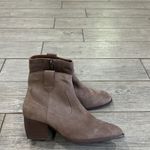 Seychelles Anthropologie Upside Taupe Suede Booties New! Photo 4