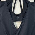 Athleta  X-Large Full Force 2-in-1 Tank Top Perforated Criss-Cross Stretch Black Photo 6