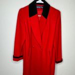 Vintage Herman‎ Kay Petite Wool Blend Coat Red Black Size 4P Photo 8