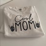 Gildan White 'Cool Mom' Crew Neck Sweater Photo 4