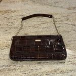 Kate Spade  Knightsbridge Byrd Clutch Handbag Chestnut Brown Patent Leather Photo 7