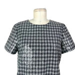 Draper James  Collection Sequin Shift Dress Black‎ Gray Silver Size 6 Photo 2