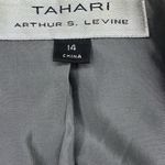 Tahari  Blazer Jacket Size 14 Polyester Button Detail Career Office Military Photo 6