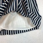 J. Crew Womens Nautical Midi Skirt Size 0 Mercantile Striped Pleated Blue White Photo 5