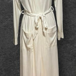 Lands' End  Women’s Size S 6 8 Full Length Robe White Loungewear Photo 0