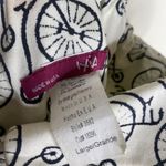 Ixia White & Black Bicycle Print Pinup Fit &Flare Mini Dress Size Large Photo 5